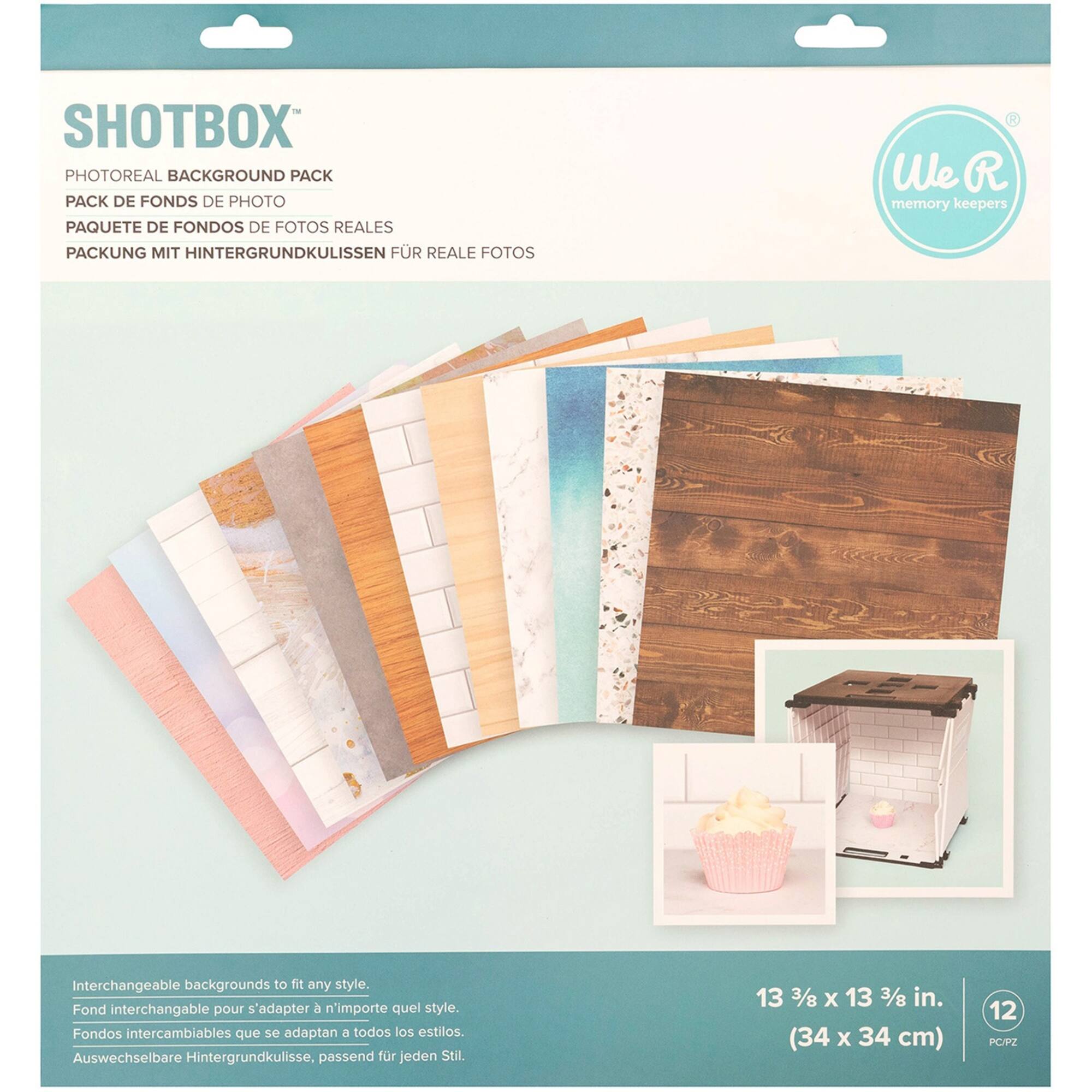 We R Memory Keepers® ShotBox™ Photoreal Background, Sheets of 12